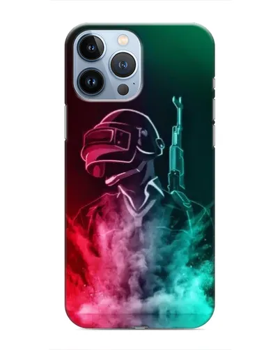 Чехол для iPhone 13 Pro с картинкой «PUBG — огненный воин» Чехол для iPhone 13 Pro с картинкой «PUBG — огненный воин»