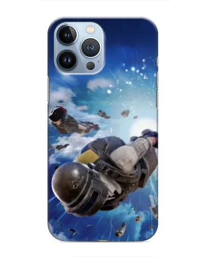 Чехол для iPhone 13 Pro с картинкой «Десант PUBG — прыжок» Чехол для iPhone 13 Pro с картинкой «Десант PUBG — прыжок»