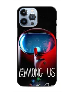 Чехол для iPhone 13 Pro с картинкой «Красный импостер — макро»