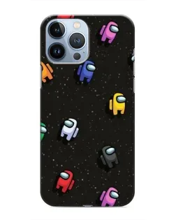 Чехол для iPhone 13 Pro с картинкой «Космический паттерн Among Us»