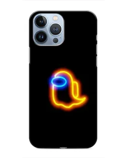Чехол для iPhone 13 Pro с картинкой «Among Us неоновое сияние»