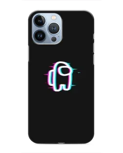 Чехол для iPhone 13 Pro с картинкой «Among Us неон»