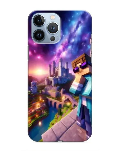 Чехол для iPhone 13 Pro с картинкой «Стив и космос» Чехол для iPhone 13 Pro с картинкой «Стив и космос»
