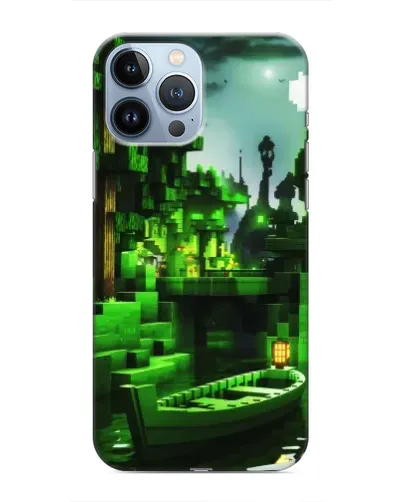 Чехол для iPhone 13 Pro с картинкой «Minecraft лесной пейзаж» Чехол для iPhone 13 Pro с картинкой «Minecraft лесной пейзаж»