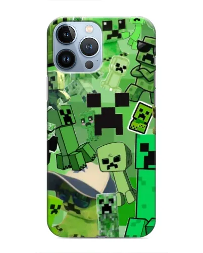 Чехол для iPhone 13 Pro с картинкой «Криперы Minecraft» Чехол для iPhone 13 Pro с картинкой «Криперы Minecraft»