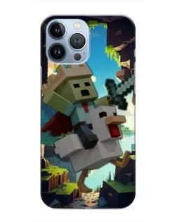 Чехол для iPhone 13 Pro с картинкой «Стив и гусь»