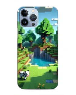 Чехол для iPhone 13 Pro с картинкой «Minecraft летний день»
