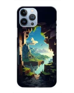 Чехол для iPhone 13 Pro с картинкой «Вид из пещеры»