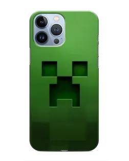 Чехол для iPhone 13 Pro с картинкой «Крипер микро-дизайн»