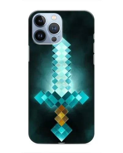 Чехол для iPhone 13 Pro с картинкой «Алмазный меч неон» Чехол для iPhone 13 Pro с картинкой «Алмазный меч неон»