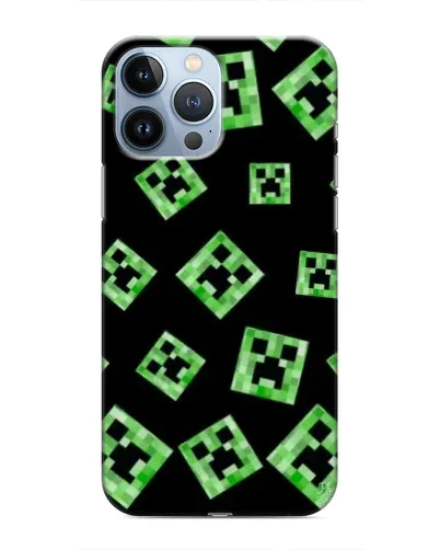 Чехол для iPhone 13 Pro с картинкой «Паттерн с криперами» Чехол для iPhone 13 Pro с картинкой «Паттерн с криперами»