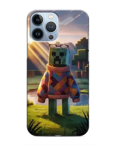 Чехол для iPhone 13 Pro с картинкой «Крипер в свитере» Чехол для iPhone 13 Pro с картинкой «Крипер в свитере»