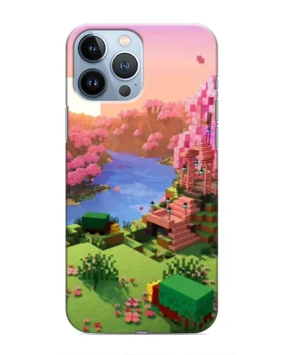Чехол для iPhone 13 Pro с картинкой «Розовое дерево Minecraft» Чехол для iPhone 13 Pro с картинкой «Розовое дерево Minecraft»