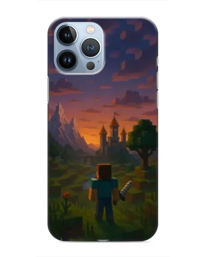 Чехол для iPhone 13 Pro с картинкой «Стив у башни» Чехол для iPhone 13 Pro с картинкой «Стив у башни»