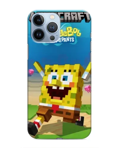 Чохол для iPhone 13 Pro з картинкою «Губка Боб Minecraft» Чохол для iPhone 13 Pro з картинкою «Губка Боб Minecraft»