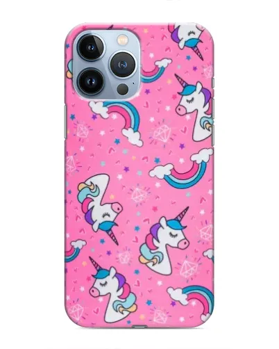 Чехол для iPhone 13 Pro с картинкой «Unicorn паттерн розовый» Чехол для iPhone 13 Pro с картинкой «Unicorn паттерн розовый»
