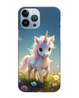 Чехол для iPhone 13 Pro с картинкой «Единорог на поляне» Чехол для iPhone 13 Pro с картинкой «Единорог на поляне»