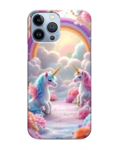 Чехол для iPhone 13 Pro с картинкой «Радуга и единороги» Чехол для iPhone 13 Pro с картинкой «Радуга и единороги»