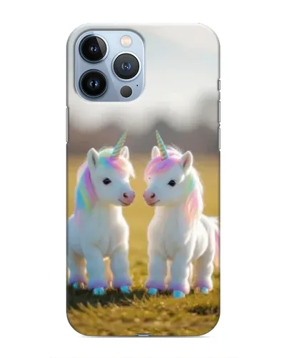 Чехол для iPhone 13 Pro с картинкой «Пара единорогов» Чехол для iPhone 13 Pro с картинкой «Пара единорогов»