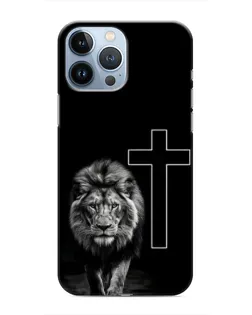Чехол для iPhone 13 Pro с картинкой «Лев и Крест»