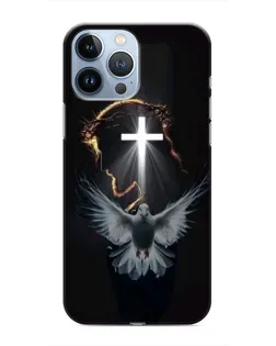 Чехол для iPhone 13 Pro с картинкой «Голубь и Свет»
