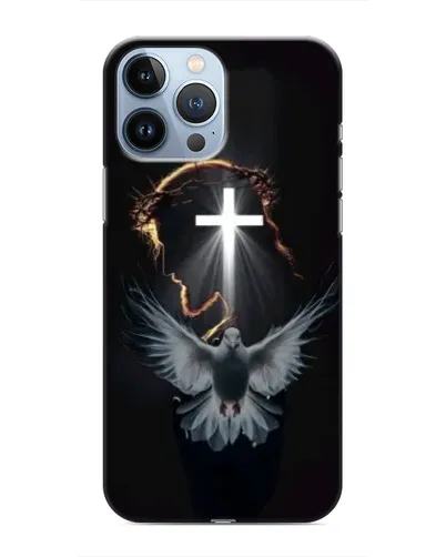 Чехол для iPhone 13 Pro с картинкой «Голубь и Свет» Чехол для iPhone 13 Pro с картинкой «Голубь и Свет»
