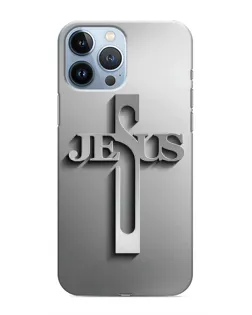 Чохол для iPhone 13 Pro з картинкою «Металевий хрест Jesus» Чохол для iPhone 13 Pro з картинкою «Металевий хрест Jesus»