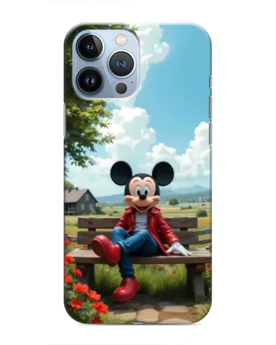 Чехол для iPhone 13 Pro с картинкой «Микки на скамейке» Чехол для iPhone 13 Pro с картинкой «Микки на скамейке»