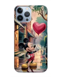 Чехол для iPhone 13 Pro с картинкой «Микки и шарик-сердце» Чехол для iPhone 13 Pro с картинкой «Микки и шарик-сердце»