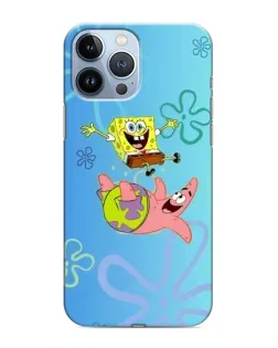 Чехол для iPhone 13 Pro с картинкой «Спанч Боб и Патрик»