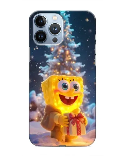 Чехол для iPhone 13 Pro с картинкой «Рождественский Спанч Боб» Чехол для iPhone 13 Pro с картинкой «Рождественский Спанч Боб»