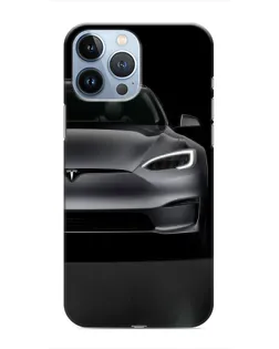 Чехол для iPhone 13 Pro с картинкой «Tesla Model S Look»