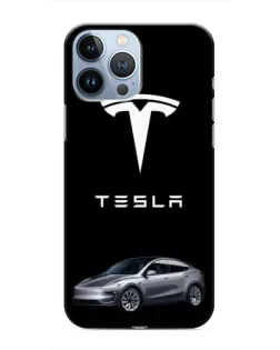 Чехол для iPhone 13 Pro с картинкой «Tesla Model Y»