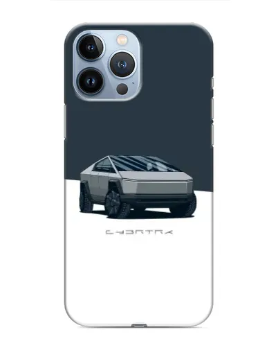 Чехол для iPhone 13 Pro с картинкой «Серебристый Cybertruck Tesla» Чехол для iPhone 13 Pro с картинкой «Серебристый Cybertruck Tesla»