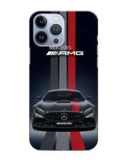 Чехол для iPhone 13 Pro с картинкой «Mercedes — белый карбон»