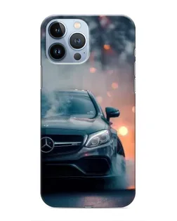 Чехол для iPhone 13 Pro с картинкой «Mercedes — ночной город»