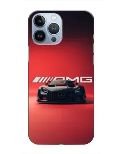 Чехол для iPhone 13 Pro с картинкой «Mercedes AMG — красная линия»