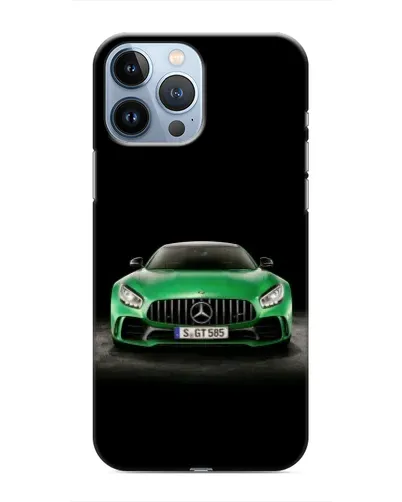 Чехол для iPhone 13 Pro с картинкой «Mercedes — неоновый лого» Чехол для iPhone 13 Pro с картинкой «Mercedes — неоновый лого»