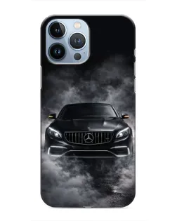 Чехол для iPhone 13 Pro с картинкой «Mercedes в дыму»