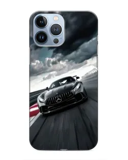 Чехол для iPhone 13 Pro с картинкой «Гоночный Mercedes AMG»