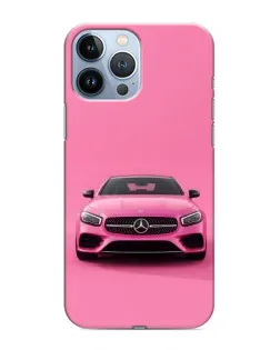 Чехол для iPhone 13 Pro с картинкой «Розовый Mercedes AMG»
