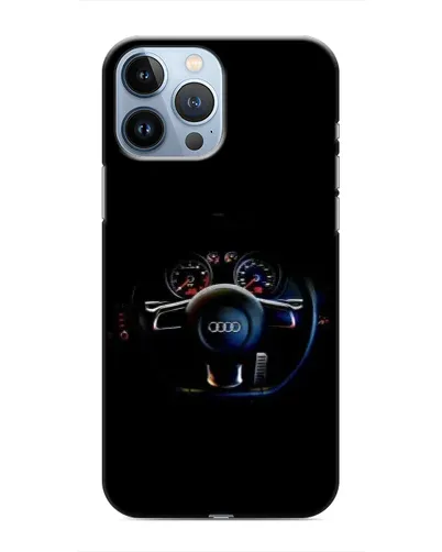 Чехол для iPhone 13 Pro с картинкой «Салон Audi — руль» Чехол для iPhone 13 Pro с картинкой «Салон Audi — руль»