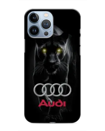 Чехол для iPhone 13 Pro с картинкой «Пантера и Audi» Чехол для iPhone 13 Pro с картинкой «Пантера и Audi»