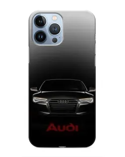 Чехол для iPhone 13 Pro с картинкой «Audi — градиентный контур»
