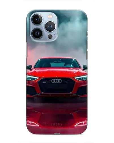 Чехол для iPhone 13 Pro с картинкой «Audi RS — красный стиль» Чехол для iPhone 13 Pro с картинкой «Audi RS — красный стиль»