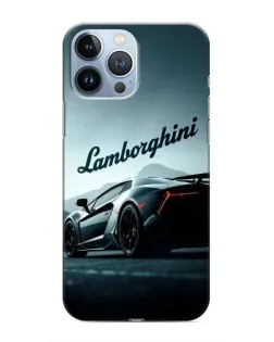 Чехол для iPhone 13 Pro с картинкой «Классическая надпись Lamborghini»
