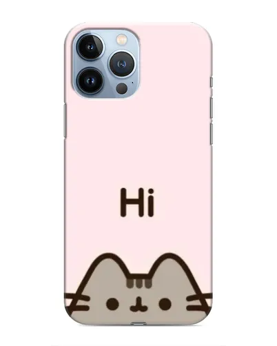 Чехол для iPhone 13 Pro с картинкой «Пушин говорит Hi» Чехол для iPhone 13 Pro с картинкой «Пушин говорит Hi»