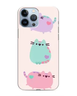 Чехол для iPhone 13 Pro с картинкой «Pusheen трио» Чехол для iPhone 13 Pro с картинкой «Pusheen трио»