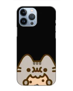 Чехол для iPhone 13 Pro с картинкой «Пушин на черном»
