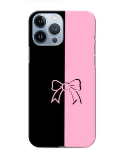 Чехол для iPhone 13 Pro с картинкой «Половинки банта»